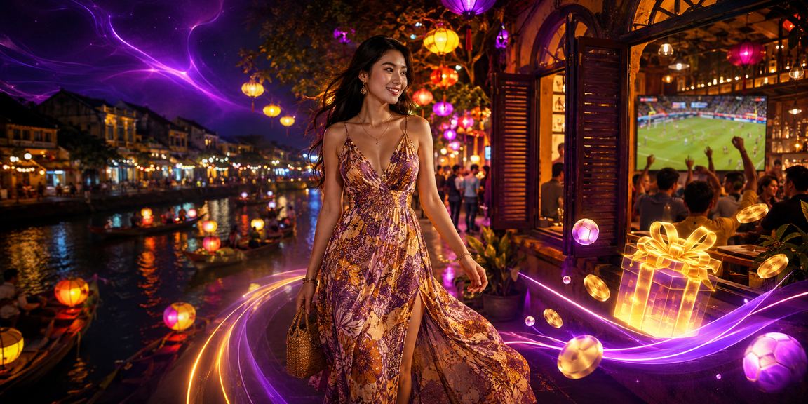 Người dùng Hội An xem thông tin cá cược trực tuyến trên điện thoại bên quán cà phê