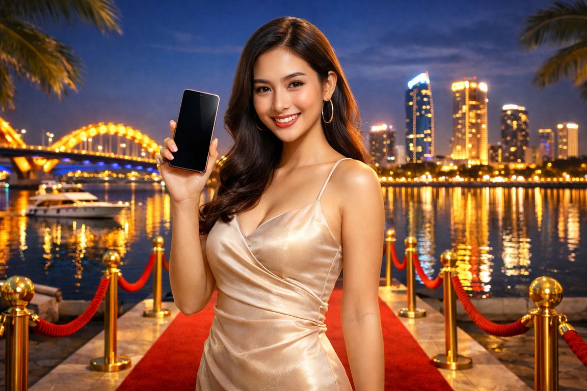 Cảnh trải nghiệm giải trí casino trực tuyến tại Việt Nam với giao diện 24vac trên màn hình